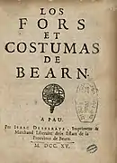 Copie en noir et blanc d'un livre ancien.