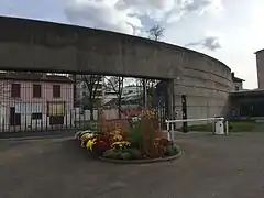 Entrée du nouveau cimetière.