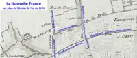 Nouvelle France sur le plan de Nicolas de Fer en 1676.