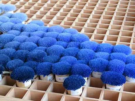 Nuancier des manufactures nationales destiné aux tapis de la Savonnerie en 2018