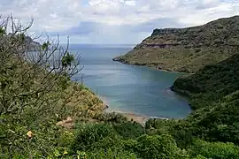 La baie de Hakapaa, à l'ouest de la baie du Contrôleur.