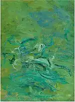 "Nymphéas (Fragment)" (1890-1926) de CLAUDE MONET