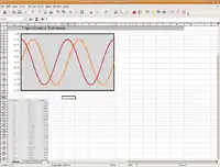 Exemple de feuille de calcul OpenOffice.org Calc. Les couleurs sont créées automatiquement par le formatage conditionnel.