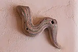 Flûte en terre cuite.