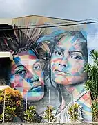 Oeuvre de Kobra à  Papeete