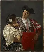 Mary Cassatt, Offrant le panal au torero, 1873, huile sur toile