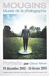 Affiche de l'exposition Portraits de Oliver Mark, Mougins 2002/2003