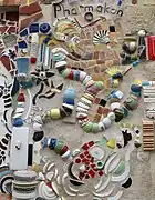 Détail d'un mur, rue Benoît Malon.