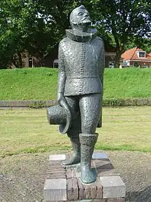 Olivier van Noort, sculpture de Jan van Ipenburg (nl)