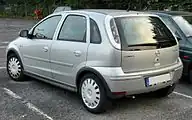 Opel Corsa cinq portes (2003–2006)