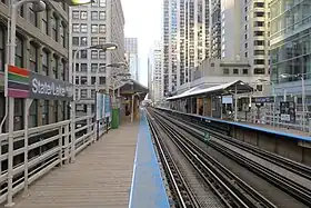 Vue sur la station State/Lake