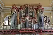 Orgue de style nord allemand (Marc Garnier, 1984) dans le Temple St. Jean