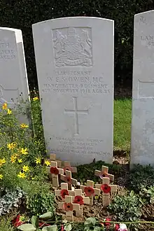 Tombe du poète britannique Wilfred Owen.