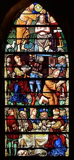 Le baptême du Christ et la décollation de Jean Baptiste (XVIe siècle).