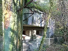 Deux créneaux pour jumelages de mitrailleuses du bloc 2 de l'ouvrage de l'Otterbiel.