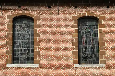 Fenêtres de la façade sud.