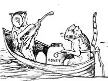 The Owl and the Pussy-cat went to sea In a beautiful pea green boat.