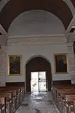 La nef côté porche.