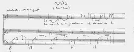 partition manuscrite