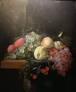 Pêche et raisin, n. d.