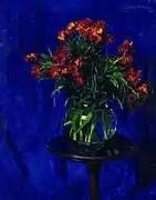 Nature morte avec fleurs, huile sur toile, 60 × 48 cm, 1913.