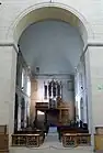 Nef principale avec l'orgue.