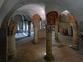 La crypte de la cathédrale.