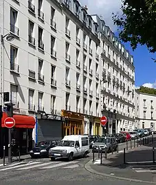Vue depuis le boulevard de Charonne.