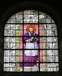 Vitrail représentant saint François-de-Sales.