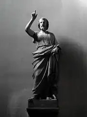 Statue de saint Jean Baptiste.