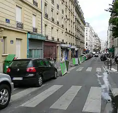 Rue Marcadet au niveau du no&nbsp;74.
