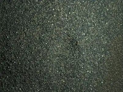 Gros plan sur le sable de Namib Dune, le 22 janvier 2016