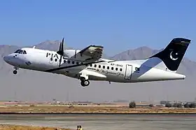 AP-BHO, l'appareil impliqué dans l'accident, ici à l'aéroport international de Quetta en janvier 2011.