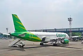 Airbus A320 de la compagnie Citilink sur l'aéroport de Halim Perdanakusuma