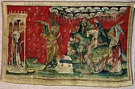 5e et 6e coupes versées sur le trône et l'Euphrate.