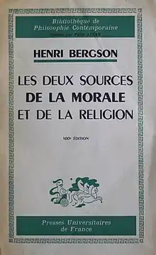 Couverture de l'ouvrage Les Deux Sources de la morale et de la religion.