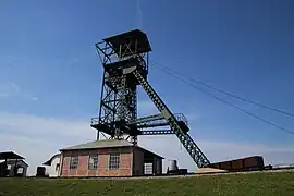 Le puits Saint-Calude, devenue le musée de la mine.