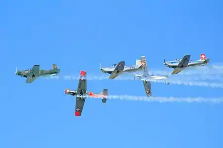 La patrouille P3 Flyers lors du meeting aérien de Bautzen en 2016