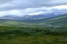 Le haut plateau du parc national de Padjelanta, à l'ouest.