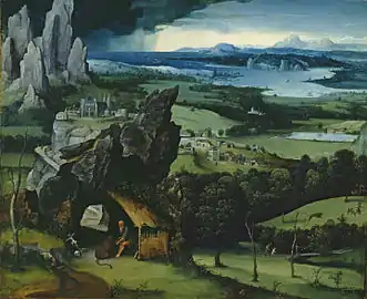 2 :  Paysage avec saint Jérôme, Museo Nacional del Prado, Madrid.