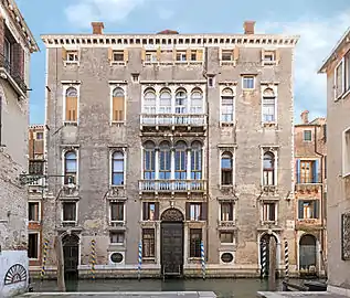 La façade du Palazzo Barbarigo della Terrazza
