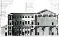 Coupe transversale du palais due à Ottavio Bertotti Scamozzi, 1776