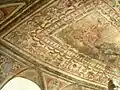 Fresques de la voûte de la salle du Parnasse (détail).