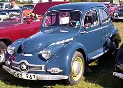 Panhard Dyna X (1948), conçue d'après le prototype Aluminium français-Grégoire.