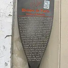 No 4 : Panneau Histoire Barrière de Belleville.