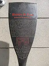 Panneau Histoire de Paris « Boulevard Beaumarchais »