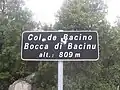 GT 20 - Le Col de Bacinu