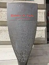 Panneau Histoire de Paris « Rue Saint-Denis »