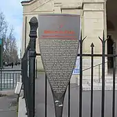 Panneau Histoire de Paris.