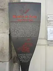 Panneau Histoire de Paris « Temple Sainte-Marie »